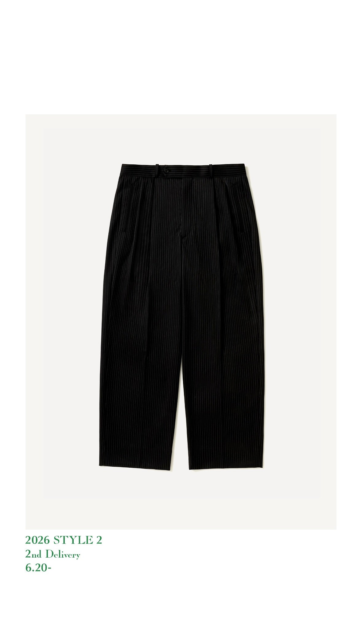 A.PRESSE 26AW Wool Wide Tapered Trousers
